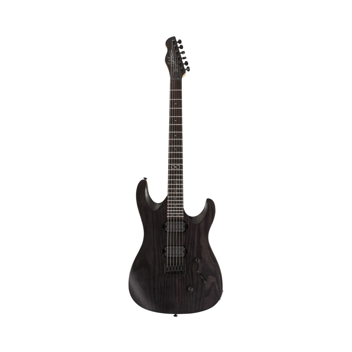 Chapman ML1 Modern Baritone Electric Guitar in Slate Black Satin - Image 7