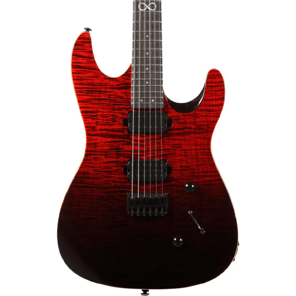 Chapman ML1 Modern Electric Guitar with Super Crush 100 Combo Amplifier in Black - Black Blood - Image 6