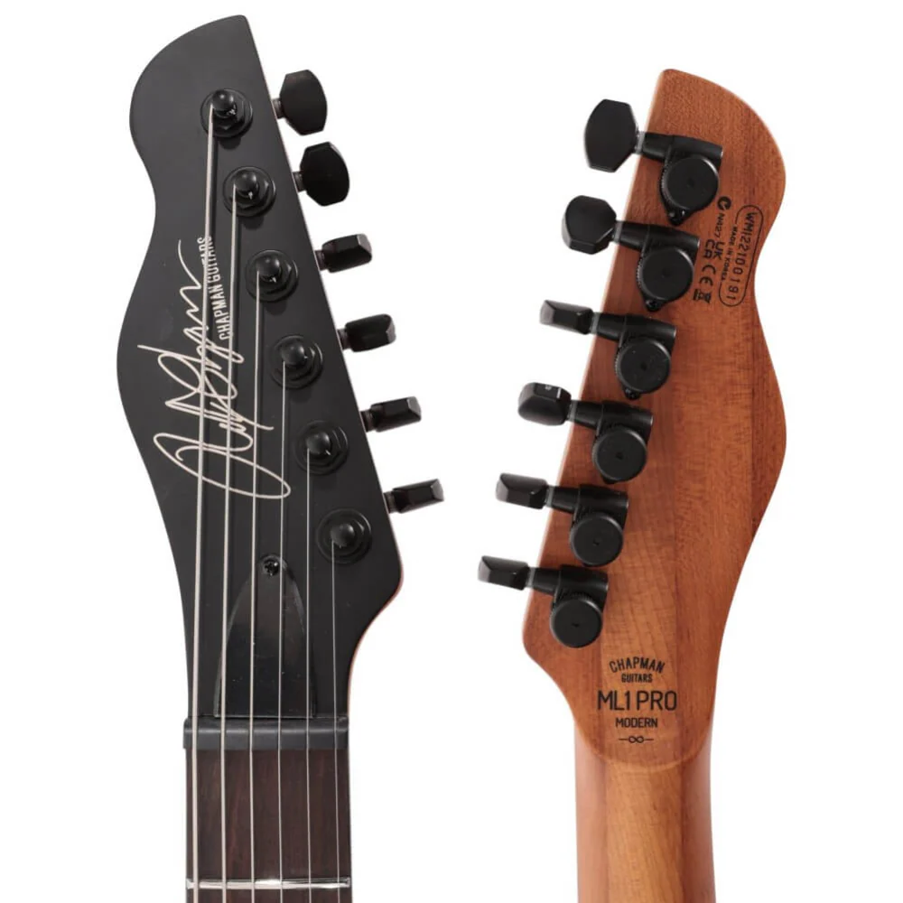 Chapman ML1 Pro Modern Electric Guitar - Cyber Black - Image 4