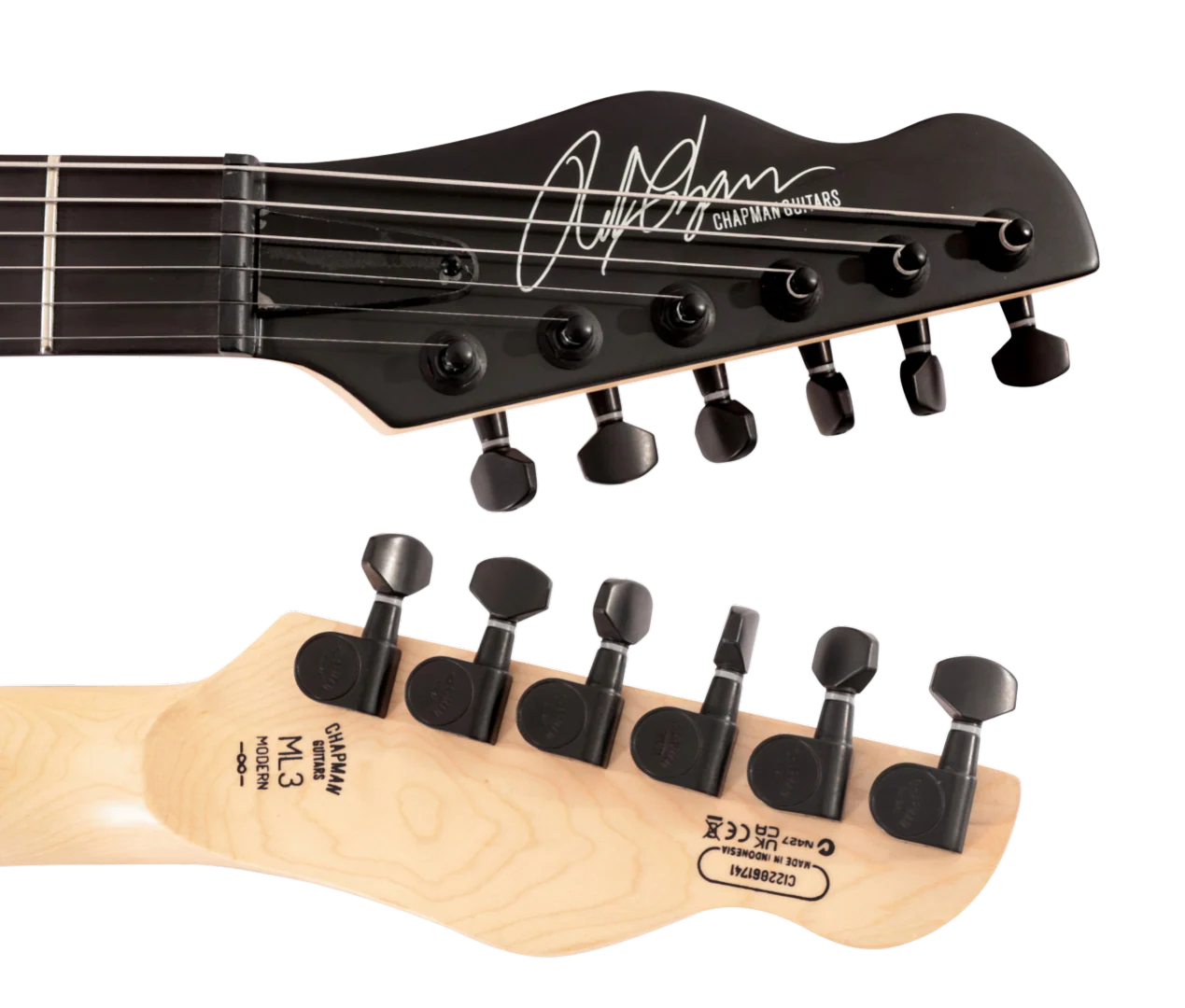 Chapman ML3 Modern Electric Guitar in Sage Green Satin - Image 5