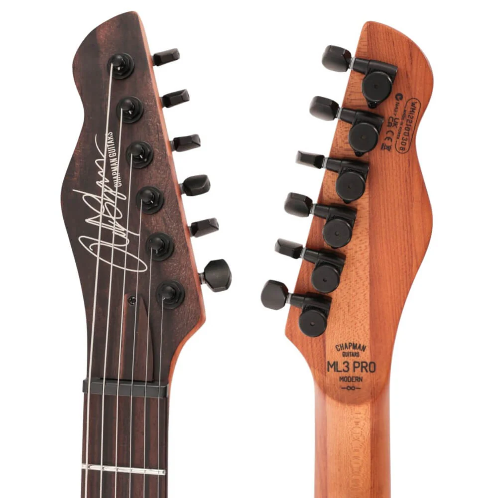 Chapman ML3 Pro Modern Electric Guitar - Habanero Orange Satin Metallic - Image 5