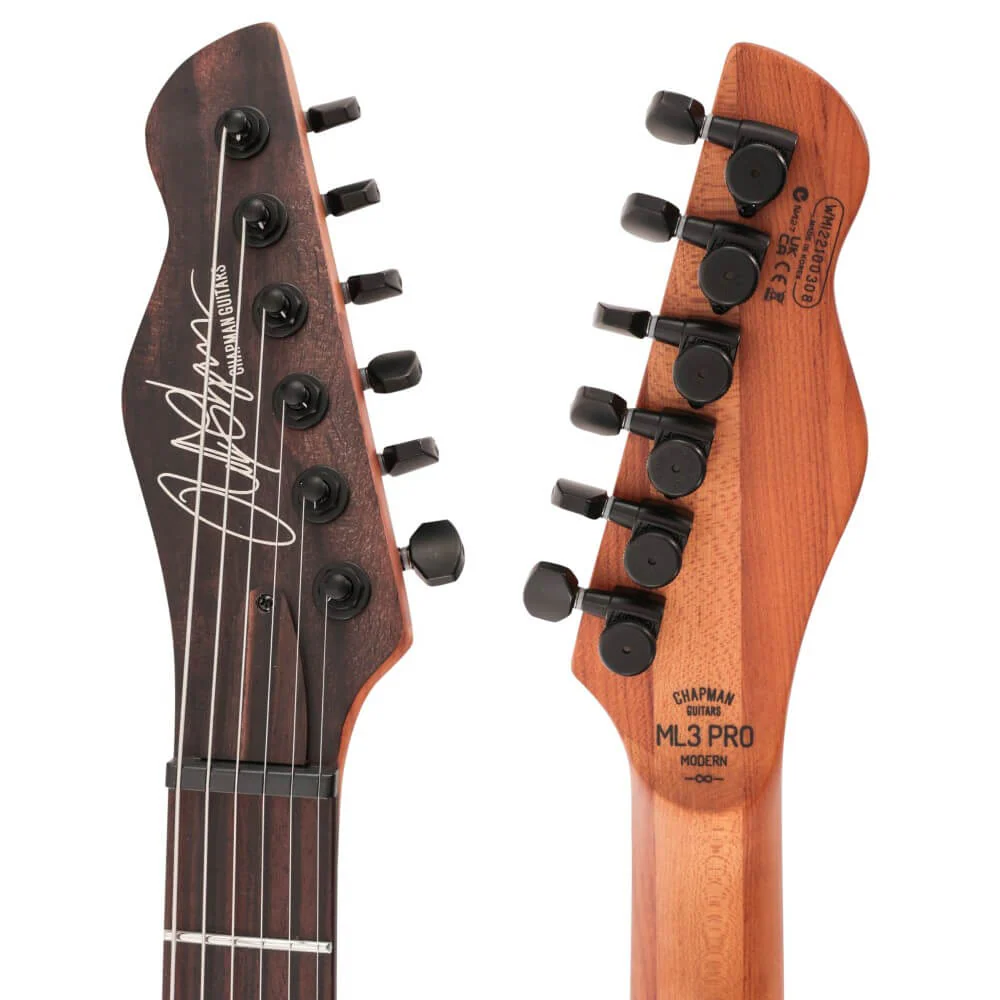 Chapman ML3 Pro Modern Electric Guitar - Habanero Orange Satin Metallic - Image 7