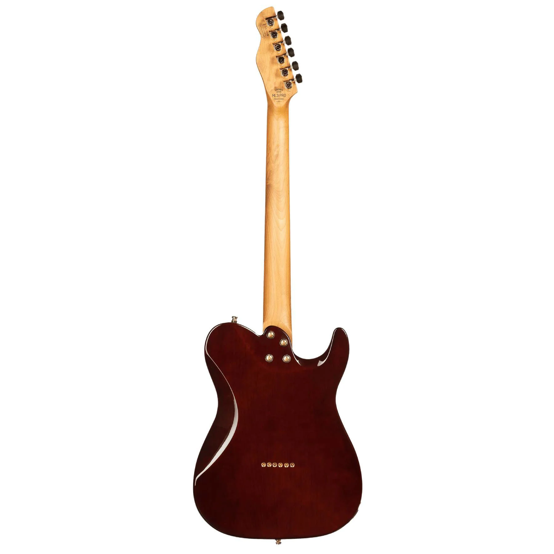 Chapman ML3 Pro Traditional Left-Handed Electric Guitar - Classic Black Metallic - Image 8