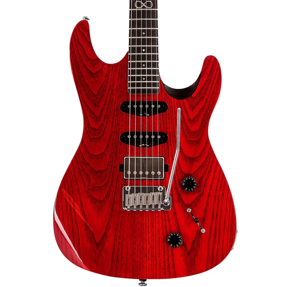 Chapman Standard ML1 X Electric Guitar with SKB Hardcase - Deep Red Gloss - Image 3