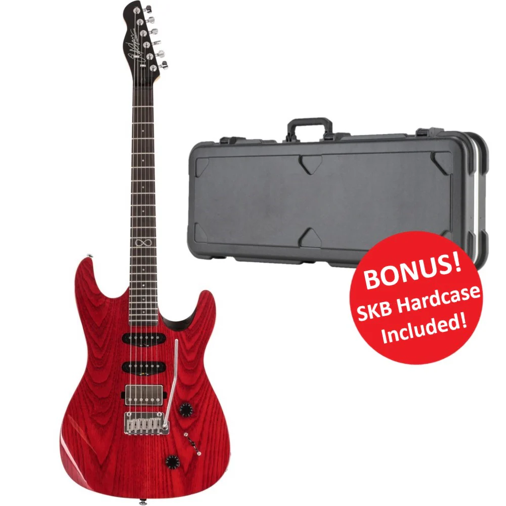 Chapman Standard ML1 X Electric Guitar with SKB Hardcase - Deep Red Gloss - Image 8