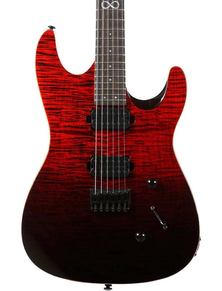 Chapman Standard Series ML1 Modern Electric Guitar with SKB Hardcase - Black Blood - Image 6