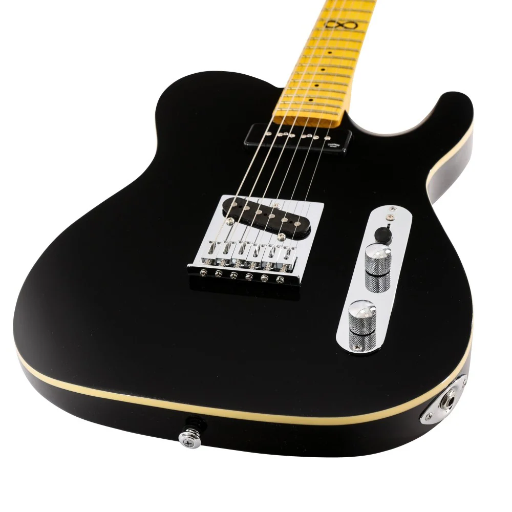 Chapman Standard Series ML3 Traditional Electric Guitar with SKB Hardcase - Gloss Black - Image 3