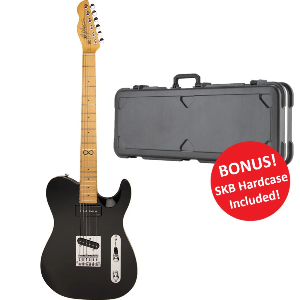 Chapman Standard Series ML3 Traditional Electric Guitar with SKB Hardcase - Gloss Black - Image 9