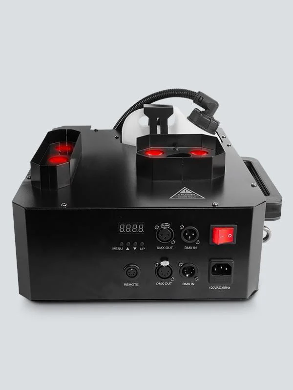 Chauvet Geyser P7 RGB 1290 Watt Penta Colour Vertical Smoke Machine with Two LED Zones - Image 2