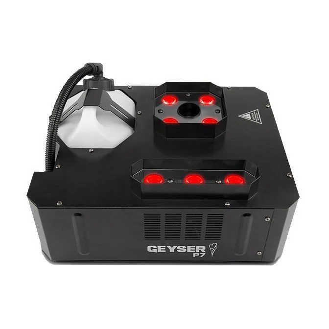 Chauvet Geyser P7 RGB 1290 Watt Penta Colour Vertical Smoke Machine with Two LED Zones - Image 3