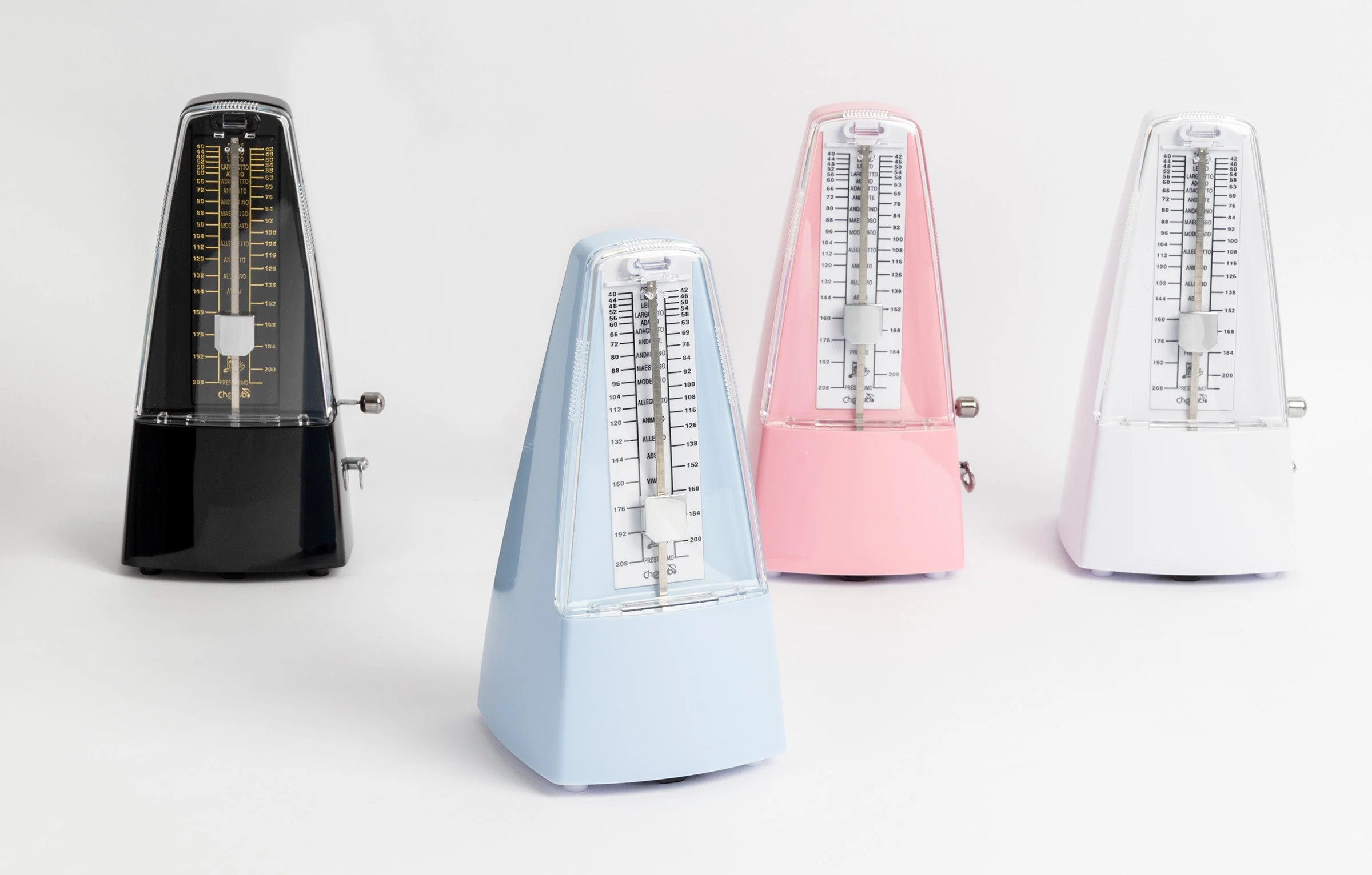 Cherub Pyramid Style Mechanical Metronome with Bell - Image 4