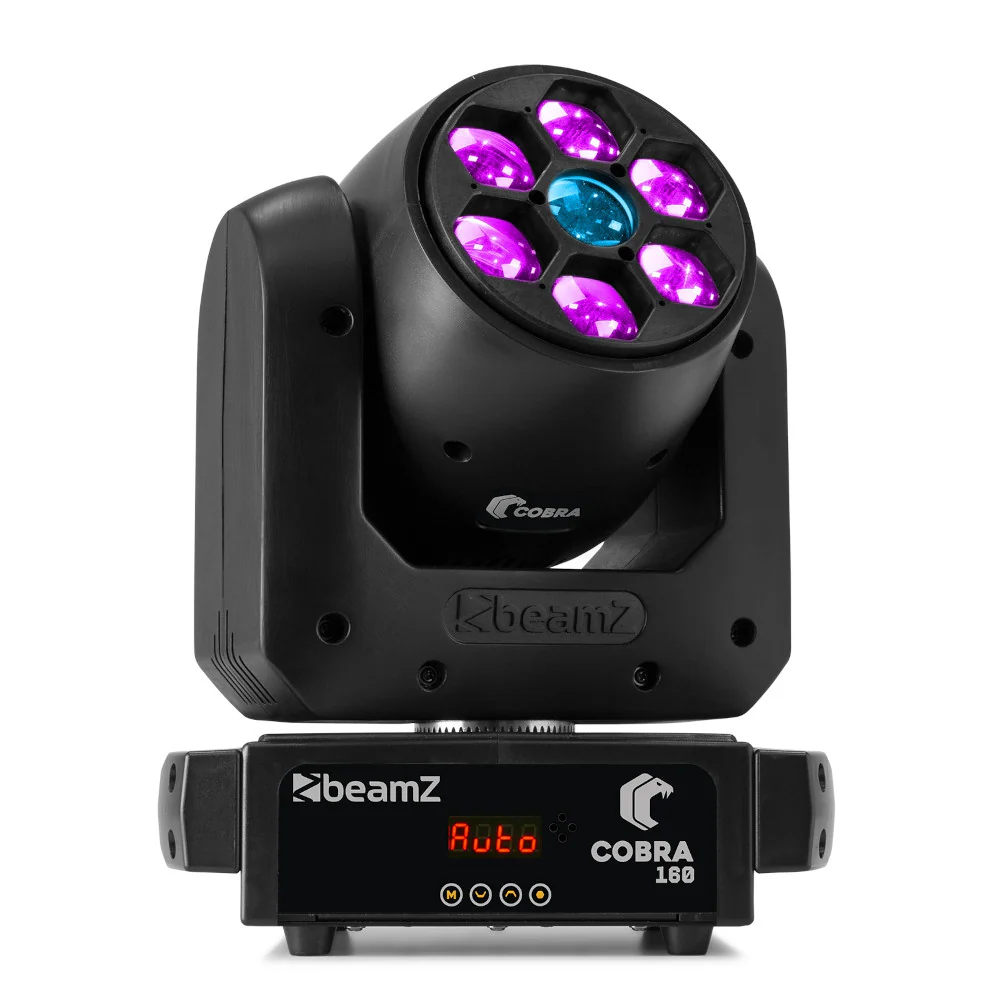 Cobra 160 Spot 100W Moving Head with 6x 10W B-Eye - Image 4