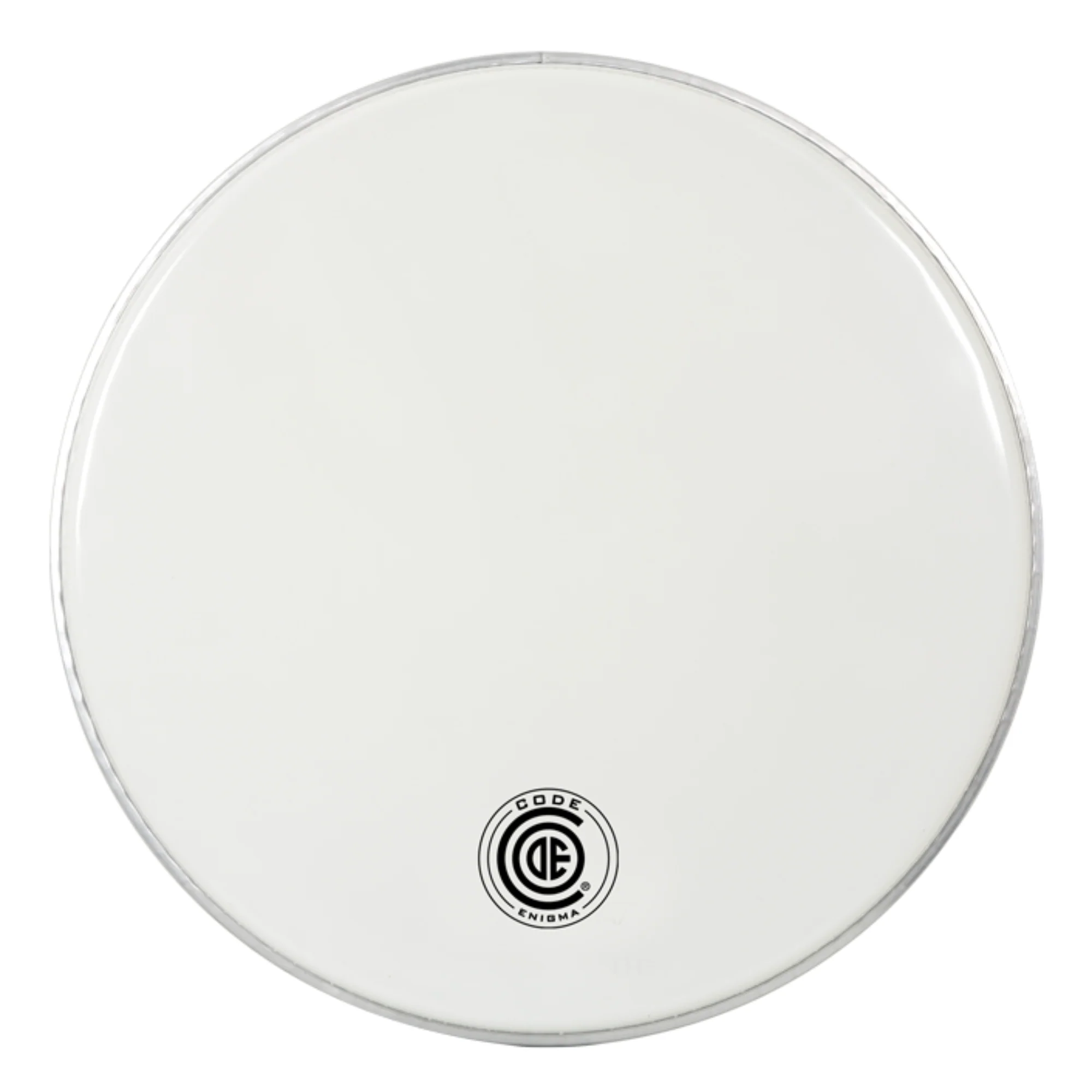 Code 22 Enigma Bass Drum Head - White