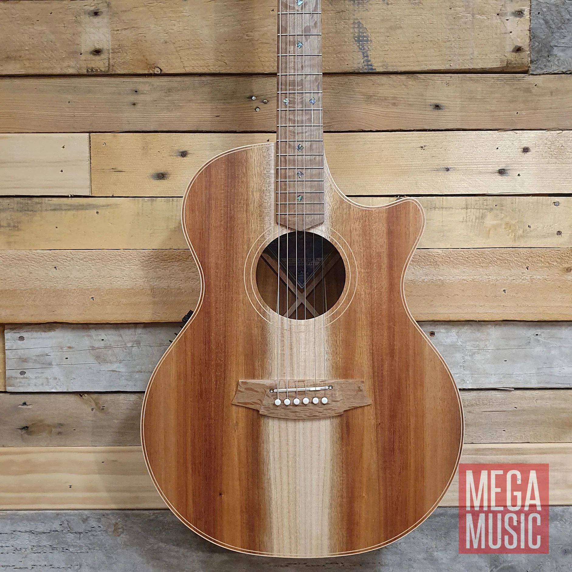 Cole Clark Angel 2 Acoustic Guitar - All Blackwood (CCAN2ECBLBL) - Image 6