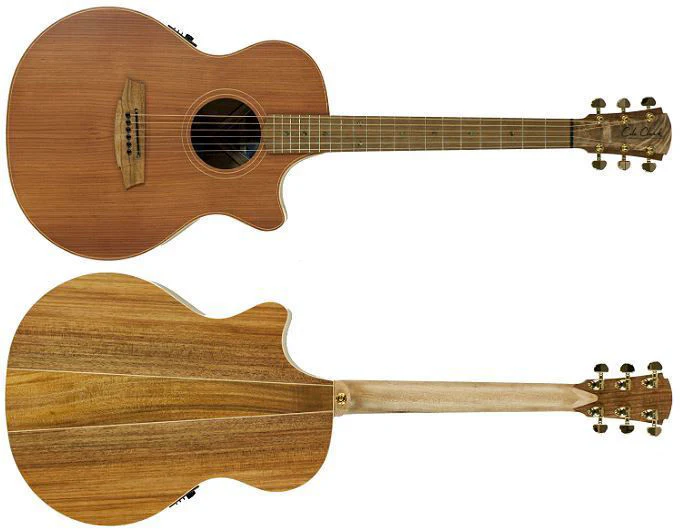 Cole Clark Angel 2 Acoustic Guitar - Redwood Blackwood (CCAN2ECRDBL) - Image 4