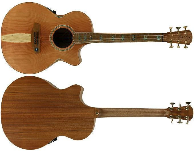 Cole Clark Angel 3 Acoustic Guitar - Redwood Blackwood (CCAN3ECRDBL) - Image 2