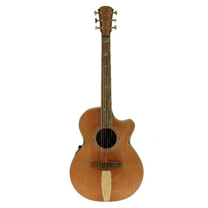 Cole Clark Angel 3 Acoustic Guitar - Redwood Blackwood (CCAN3ECRDBL) - Image 4