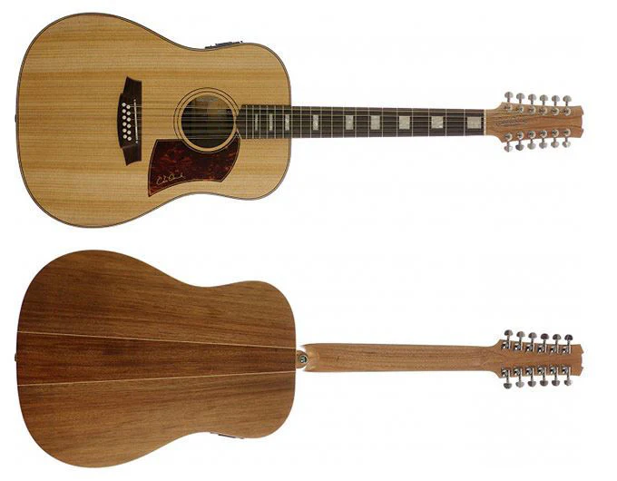 Cole Clark Fat Lady 2 Acoustic Guitar 12 String - Bunya Blackwood (CCFL2E12BB) - Image 2