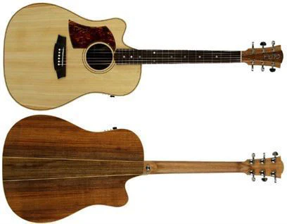 Cole Clark Fat Lady 2 Acoustic Guitar Left-Handed - Bunya Blackwood (CCFL2ECLHBB) - Image 2