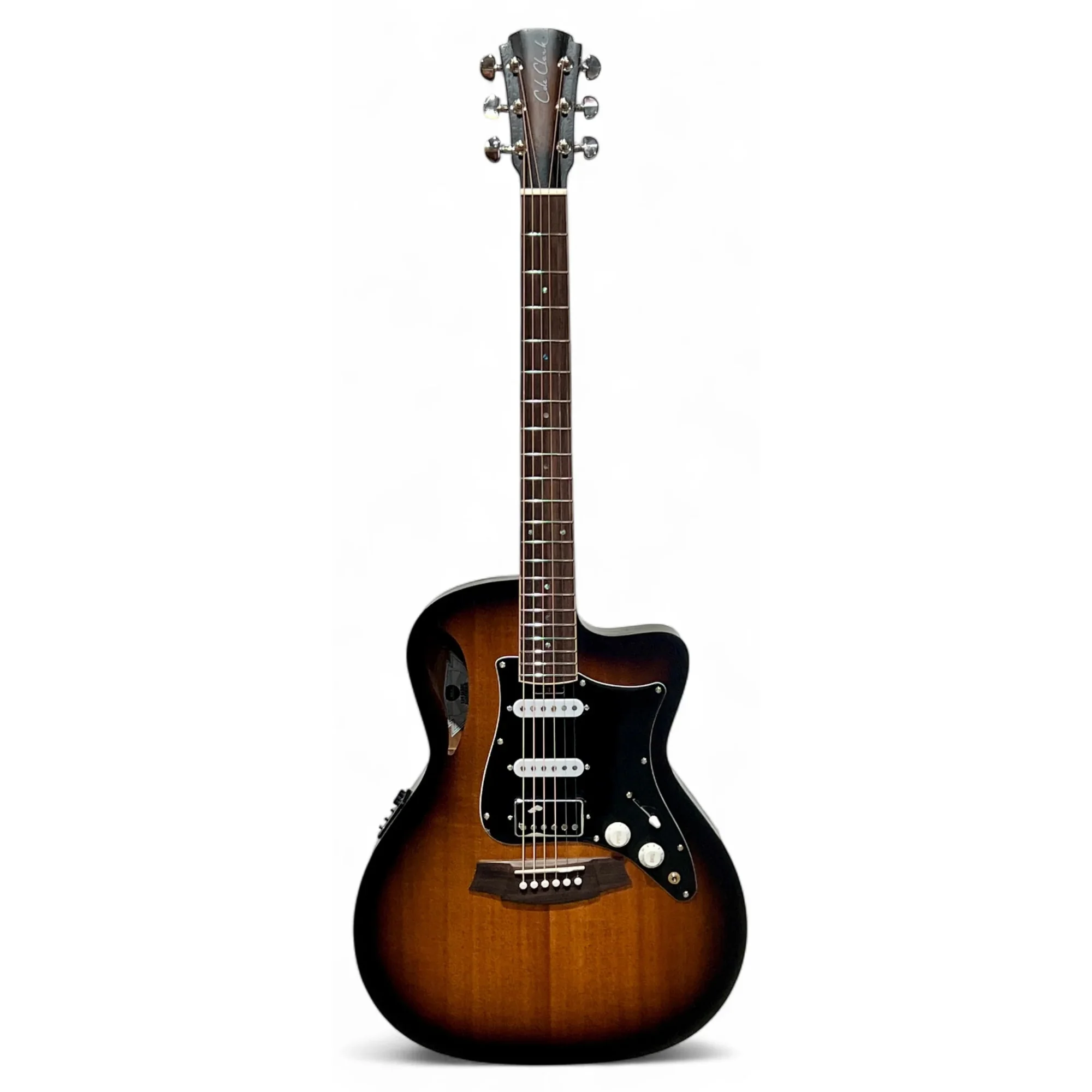 Cole Clark STL1EC-MMAH-HSS Studio True Hybrid  Thinline Acoustic Guitar - Image 2