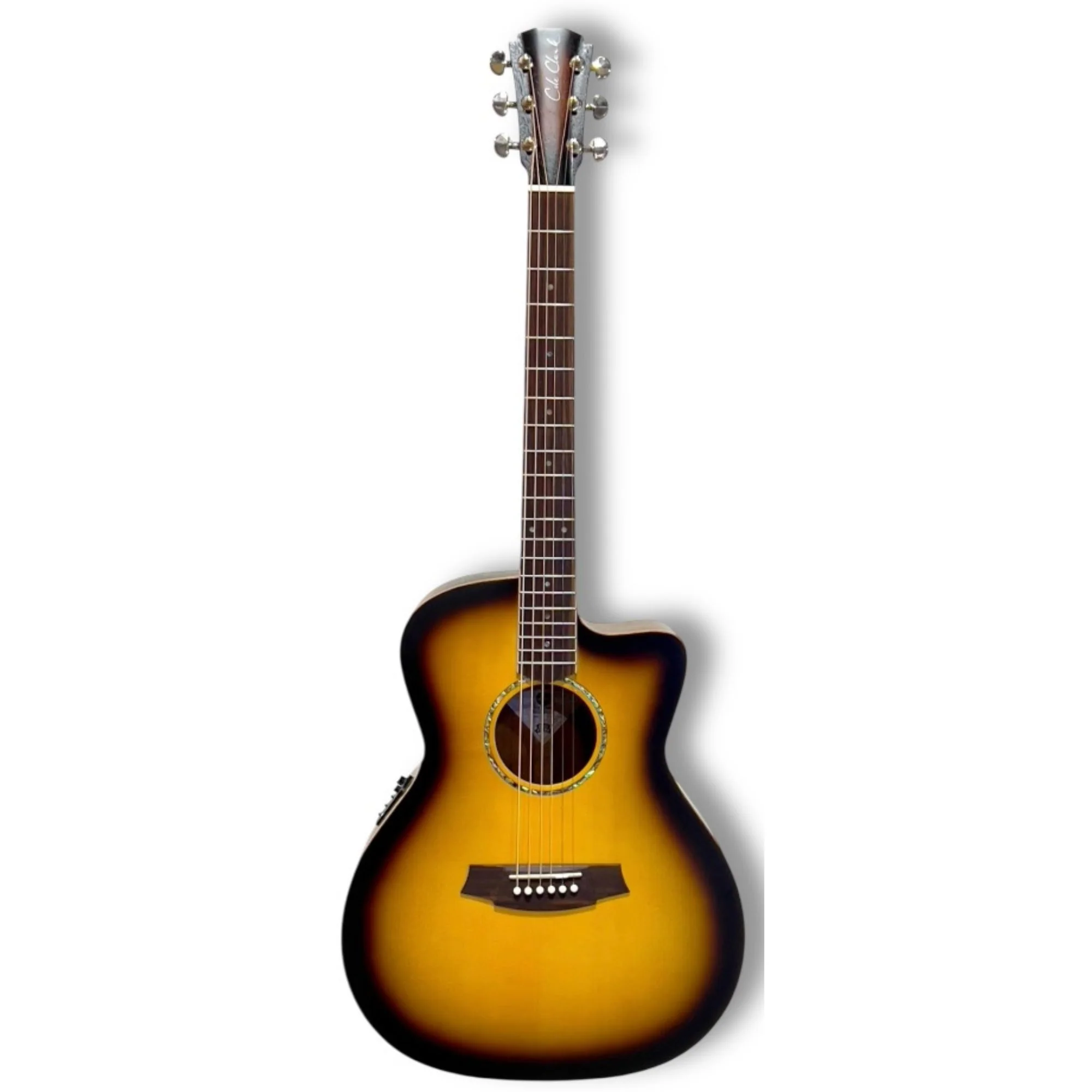 Cole Clark Studio AN1EC Angle Spruce Top Mahogany Body - Sunburst