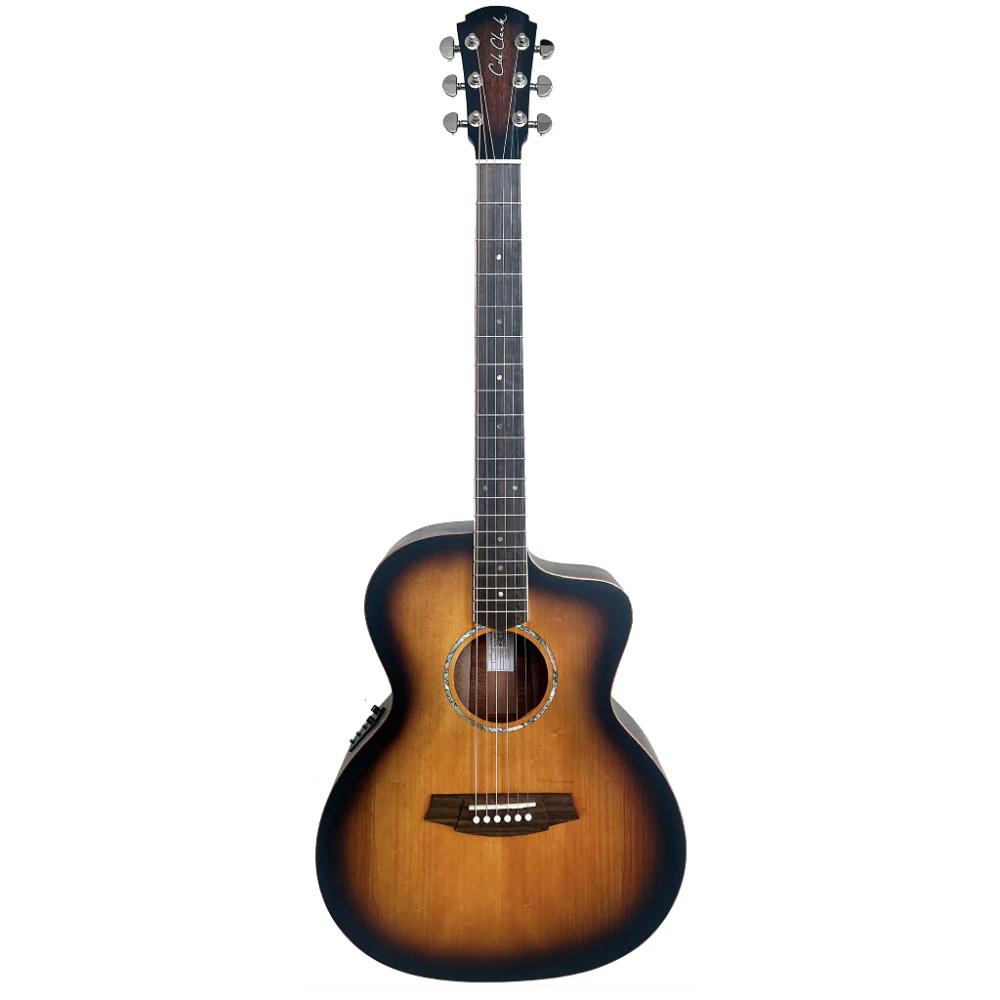 Cole Clark Studio GA AN1EC Bunya Face, Maple B&S Sunburst