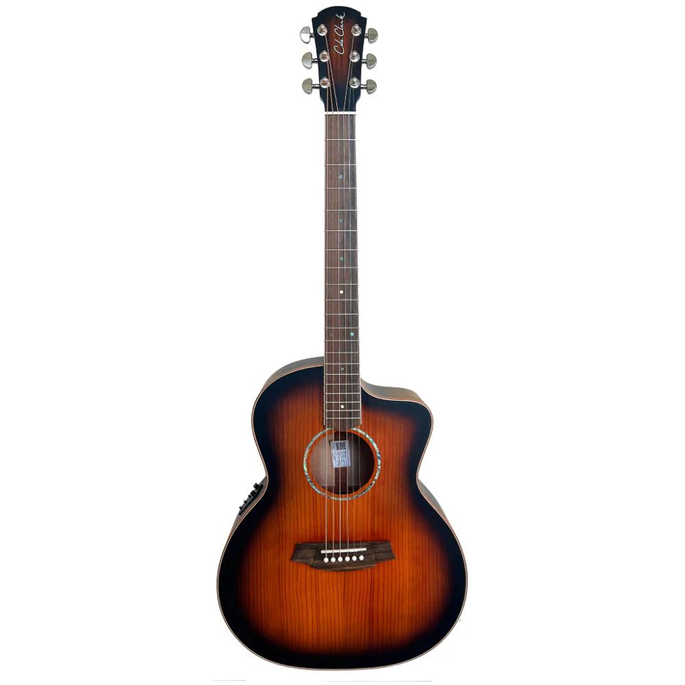 Cole Clark Studio GA AN1EC Redwood Face, Maple B&S Sunburst