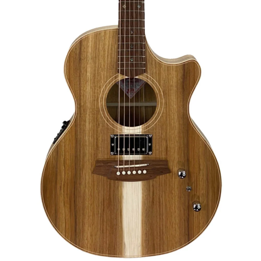Cole Clark TL Thinline Series Acoustic Guitar with Humbucker - Natural Satin - Image 3