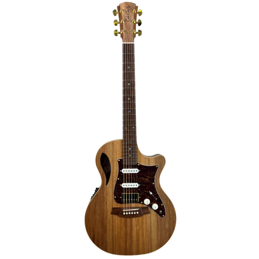 Cole Clark TL2EC True Hybrid HSS Acoustic Guitar with Blackwood / Blackwood - Image 4