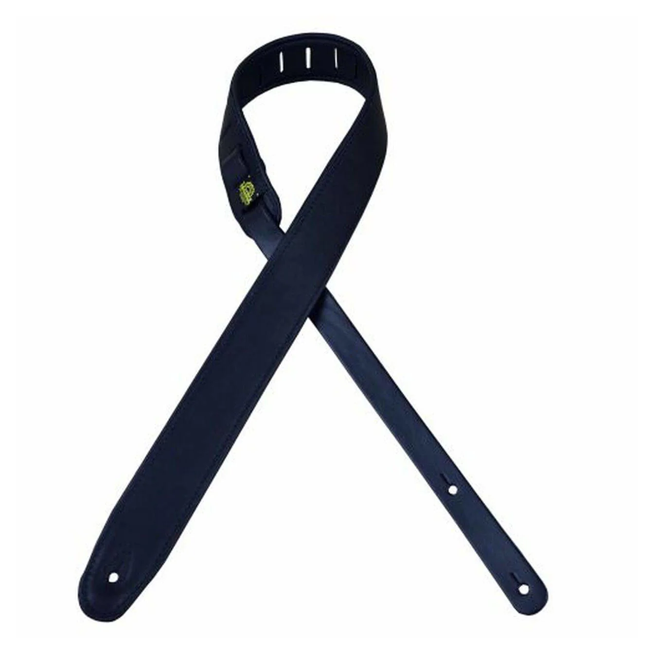 Colonial Leather 2.0 inch Padded Upholstery Guitar Strap - Black and Black - Image 2