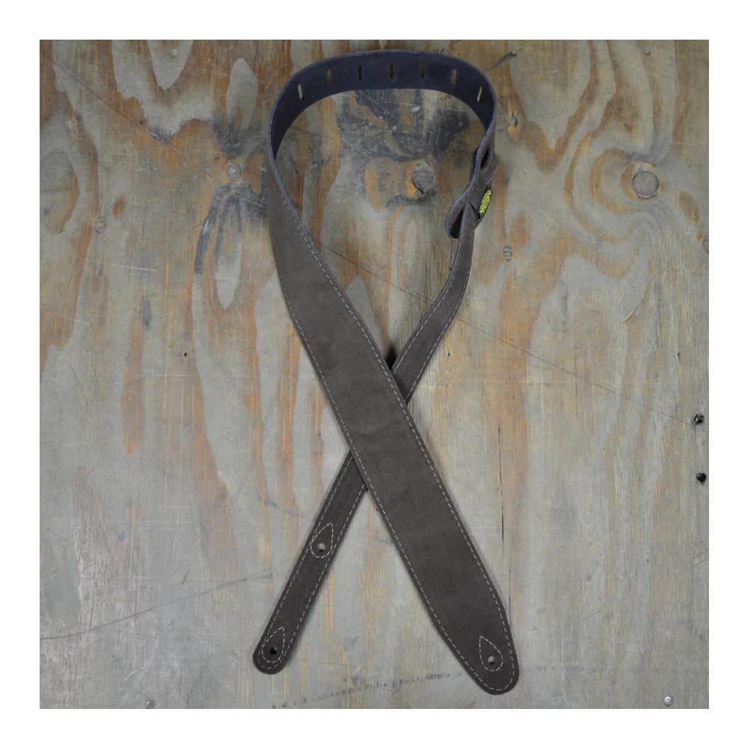 Colonial Leather 2.5 inch Double Suede Guitar Strap - Brown - Image 3