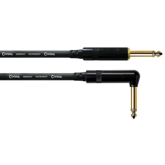 Cordial Essentials REAN Plug 6.3mm Mono Gold to Right Angled Plug (3m)