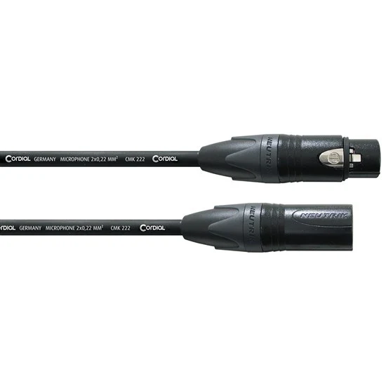 Cordial Select NEUTRIK XLR Female Black to XLR Male Black Cable (15m) - Image 2