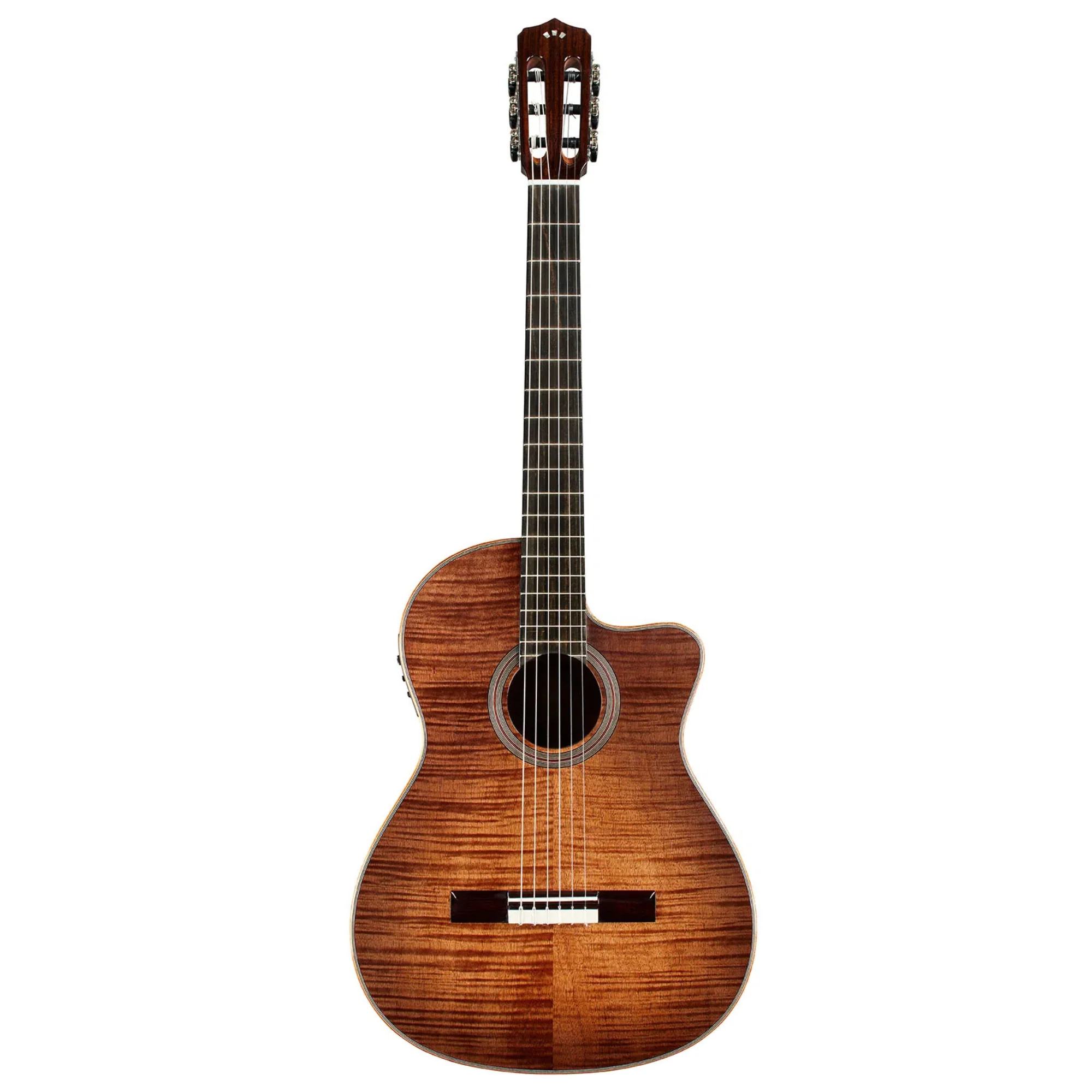 Cordoba Fusion 12 Exotic Top Cinnamon Burst Classical Guitar - Image 3