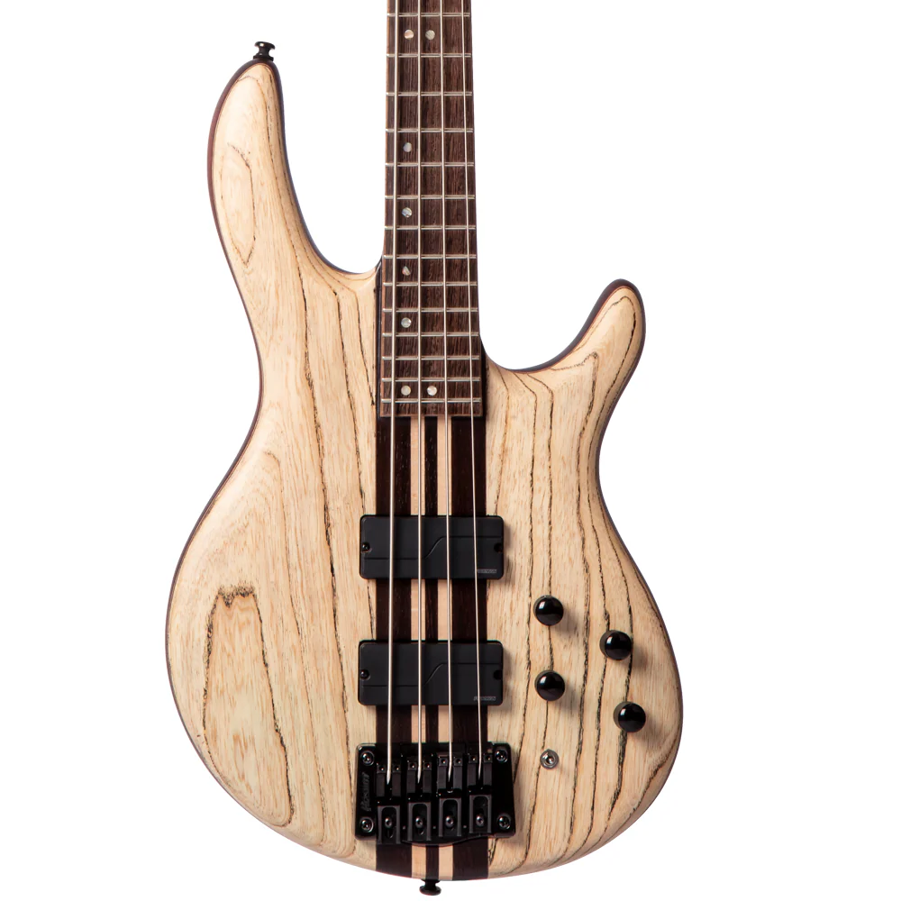 Cort A4 Ultra Ash ENB 4 String Bass Etched Natural Black - Image 4