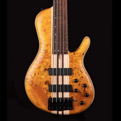Cort A5 Plus SC 5 String Electric Bass Guitar - Amber Open Pore Finish - Image 15