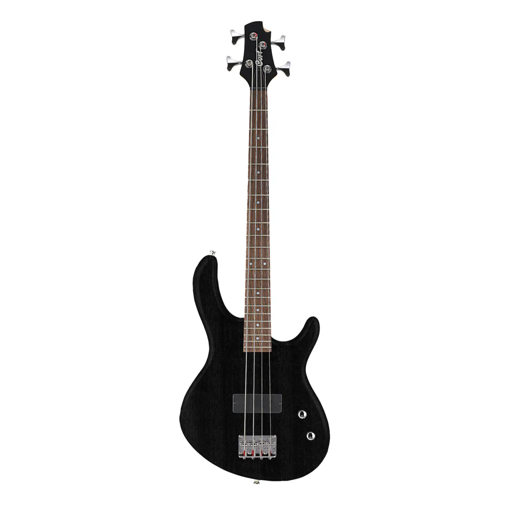Cort Action Junior OPB Bass 30 Short Scale 4-String Open Pore Black - Image 4