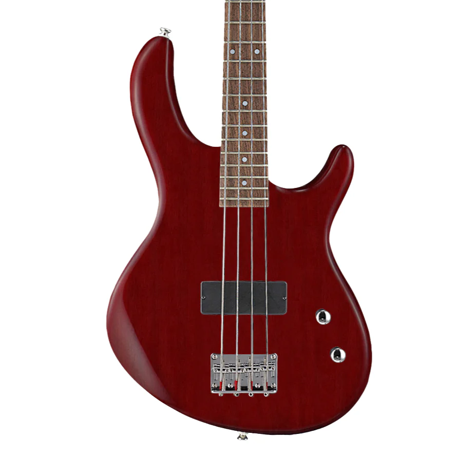 Cort Action Junior OPBC Bass 30 Short Scale 4-String in Open Pore Dark Cherry - Image 2
