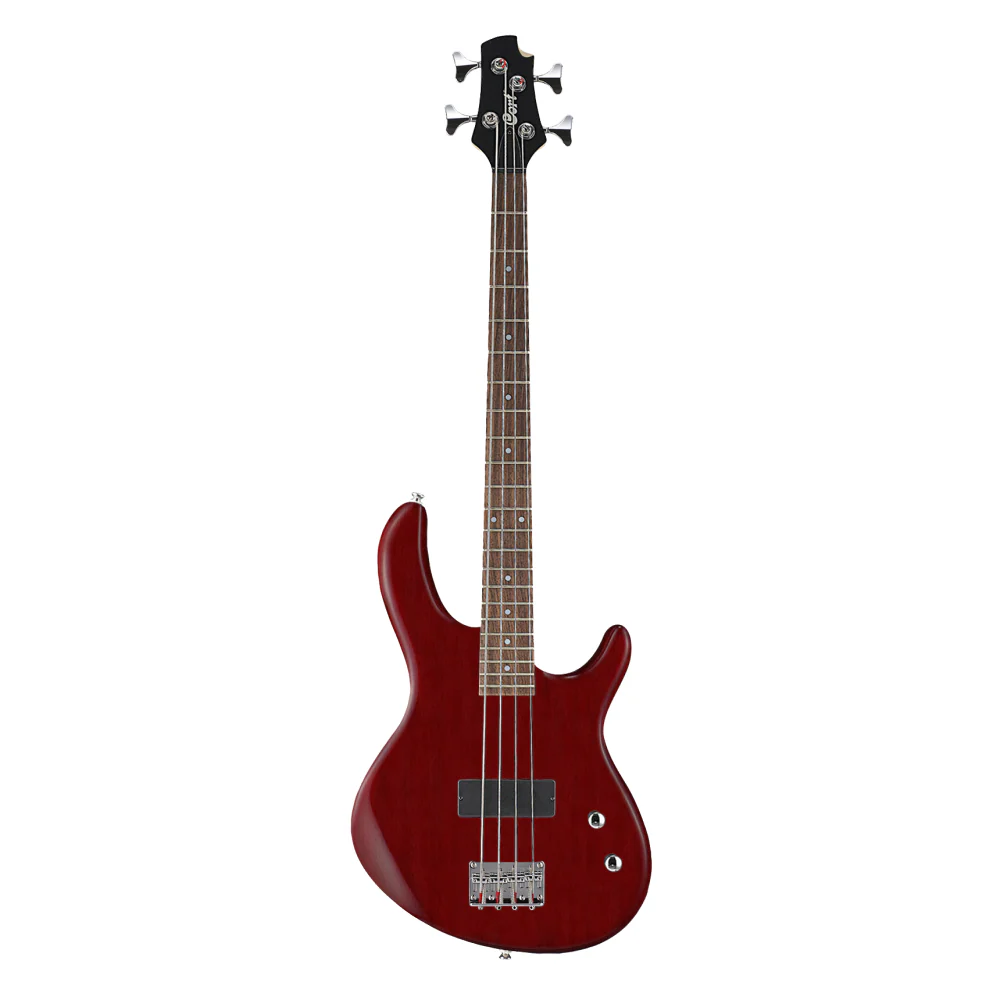 Cort Action Junior OPBC Bass 30 Short Scale 4-String in Open Pore Dark Cherry - Image 5