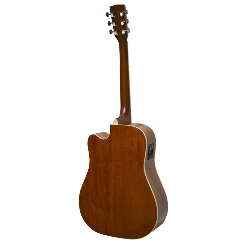 Cort AD880CE Nat Dreadnought Cutaway Acoustic Guitar in Gloss Natural - Image 2