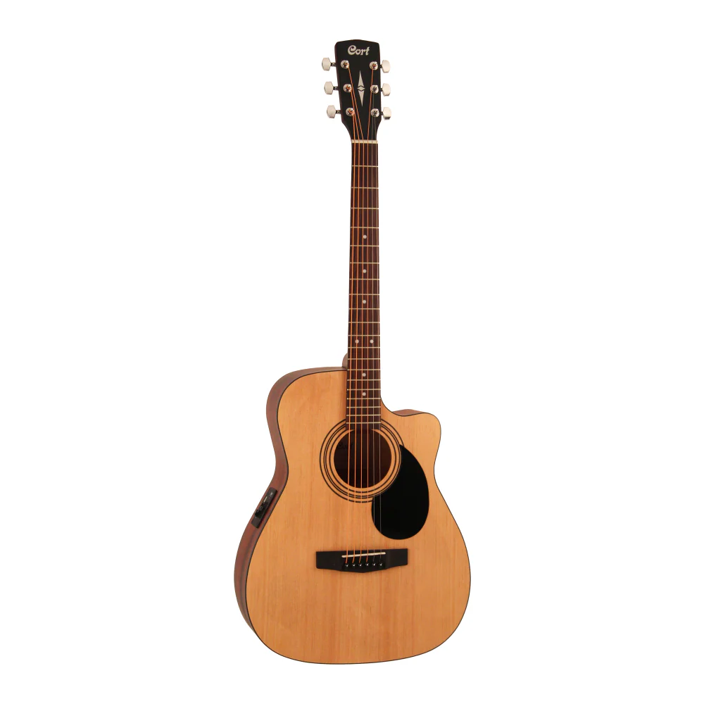 Cort AF515CE OP Cutaway Acoustic Guitar in Open Pore Natural with Pickup - Image 5