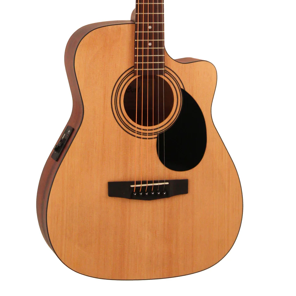 Cort AF515CE OP Cutaway Acoustic Guitar in Open Pore Natural with Pickup - Image 6