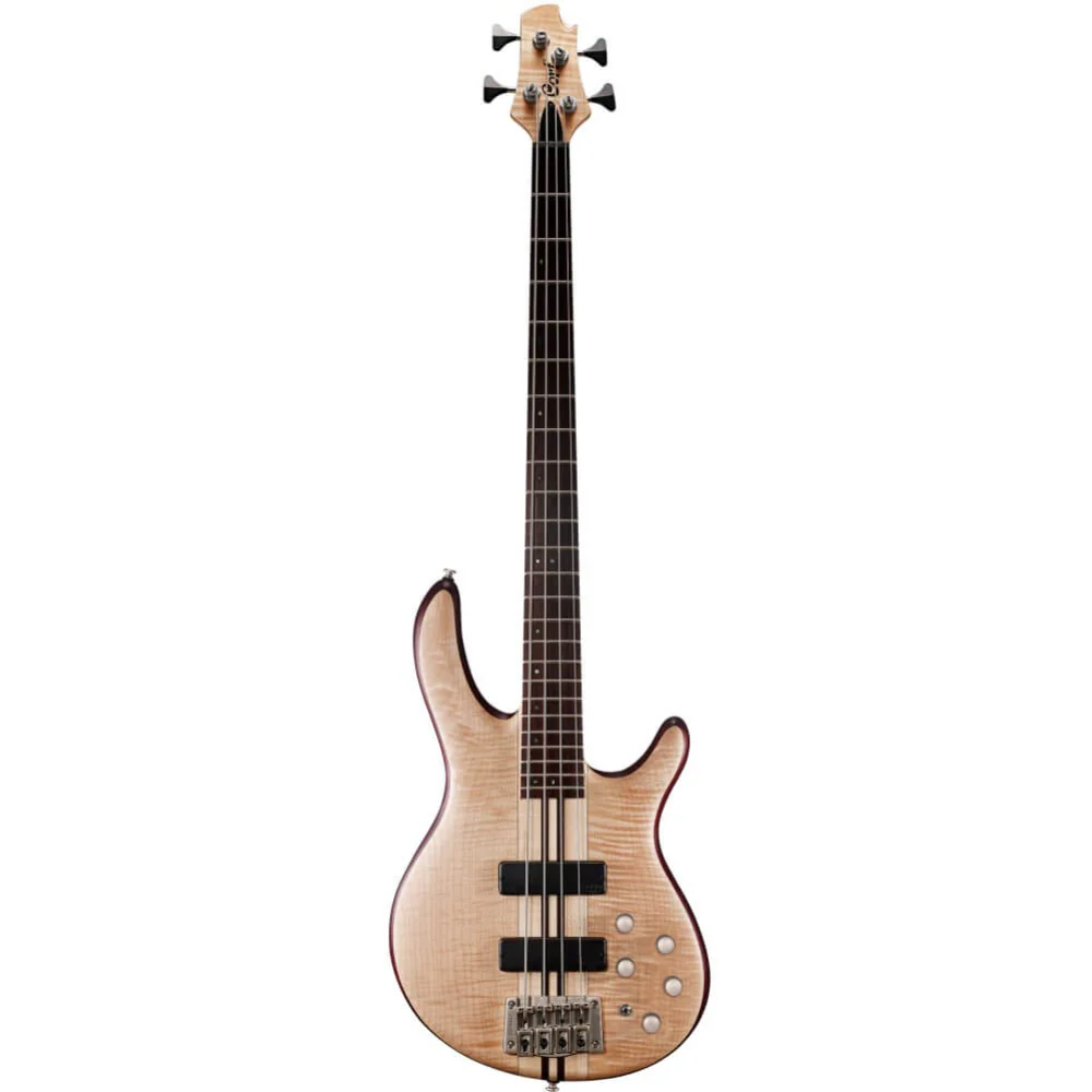 Cort Artisan Series A4 Plus FMMH Electric Bass Guitar - Open Pore Natural - Image 2
