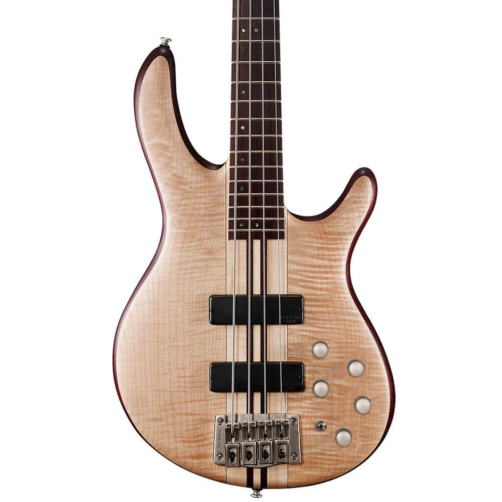 Cort Artisan Series A4 Plus FMMH Electric Bass Guitar - Open Pore Natural - Image 3