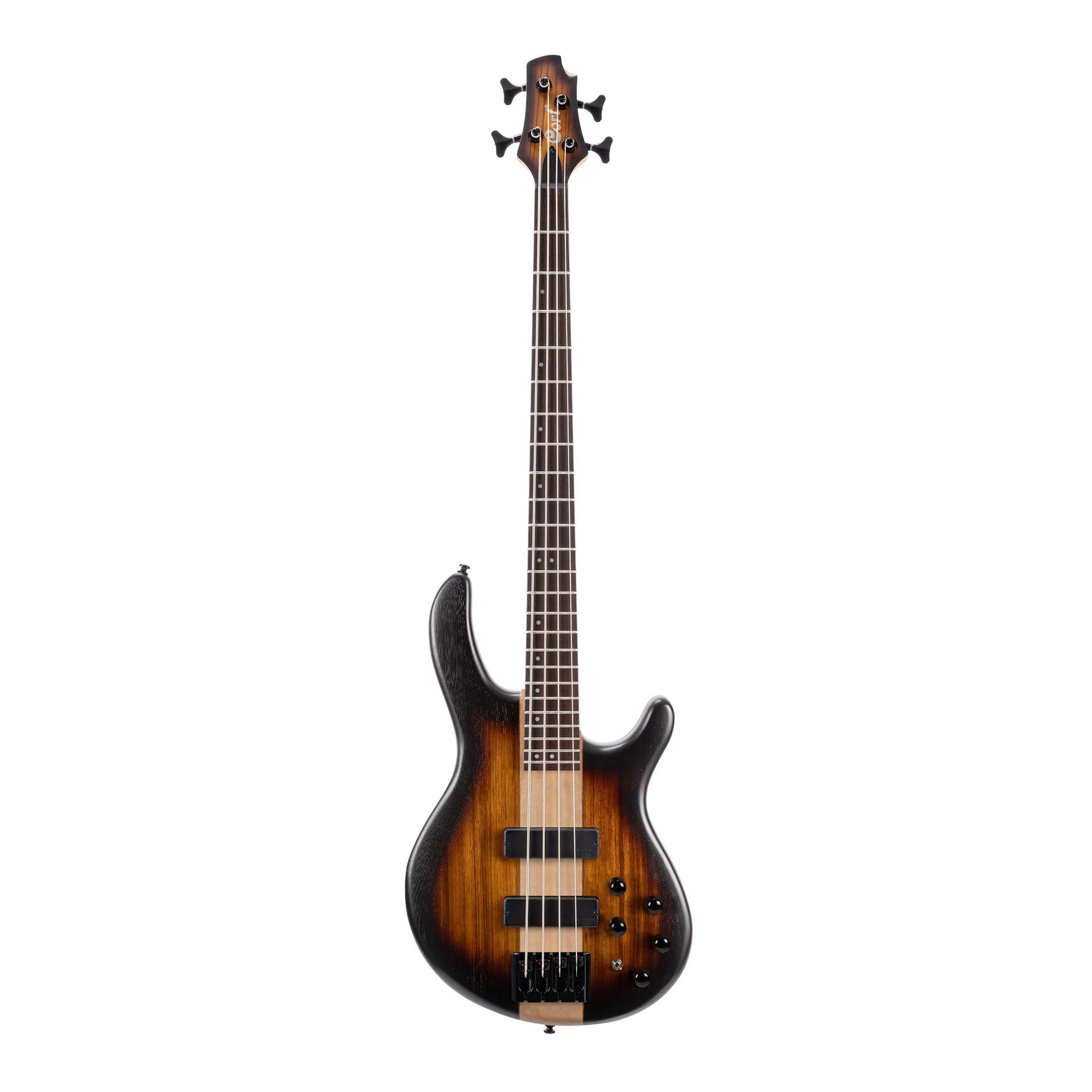 Cort C4 Plus ZBMH Artisan Series Electric Bass Guitar in Tobacco Burst - Image 2