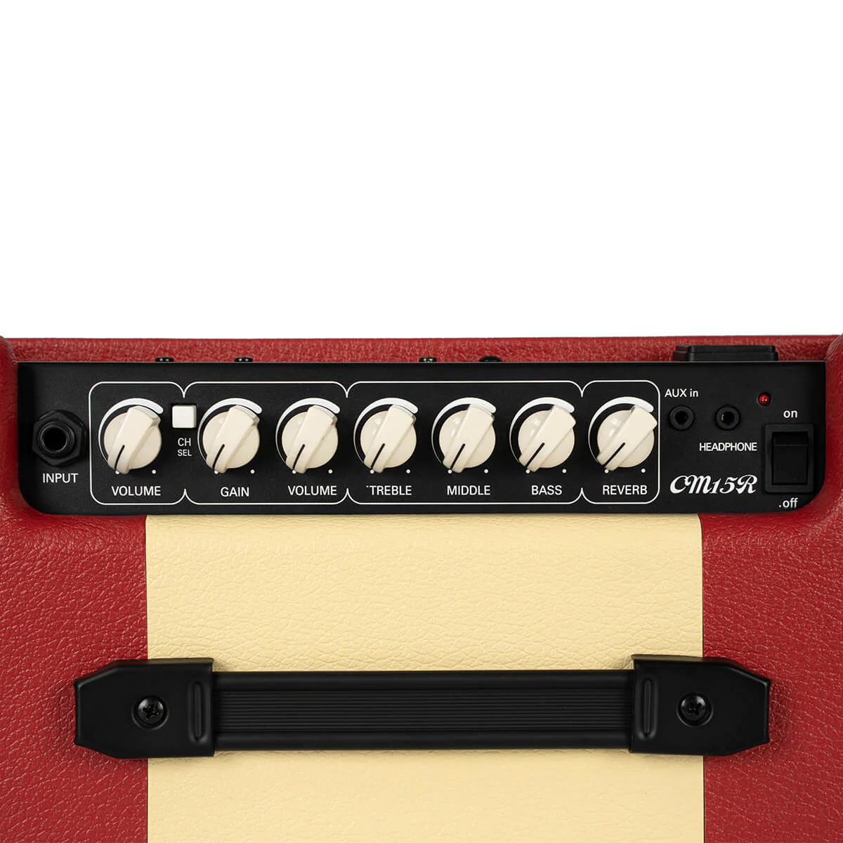 Cort CM15R PG 15W Guitar Combo Amplifier - Dark Red - Image 4