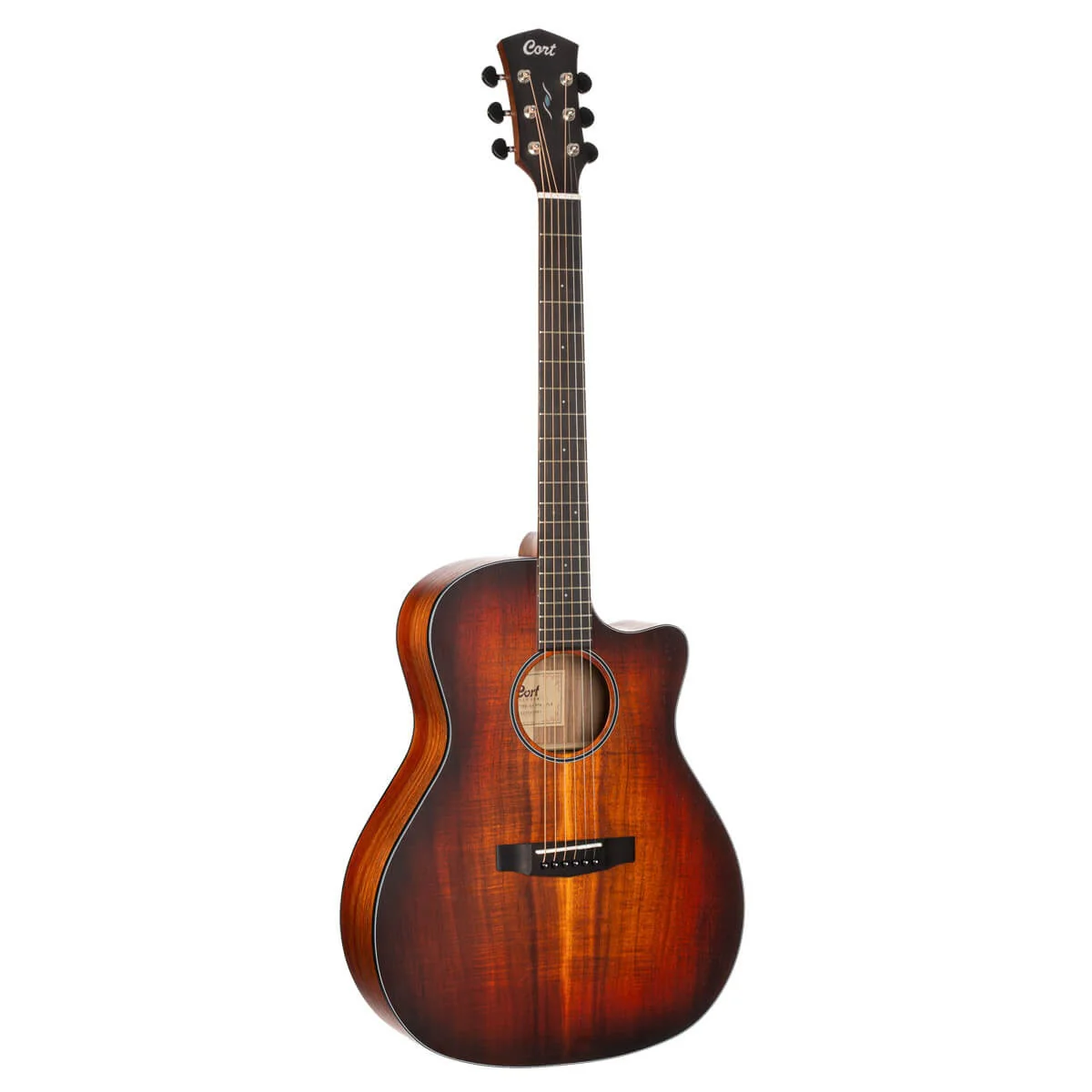 Cort Core-GA Blackwood Grand Auditorium Cutaway Acoustic Guitar w/Case - Open Pore Light Burst