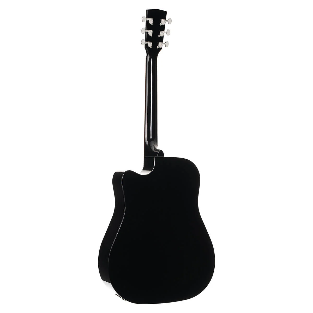 Cort Earth 60 CE BK Acoustic Guitar with Pickup and Cutaway - Black - Image 2