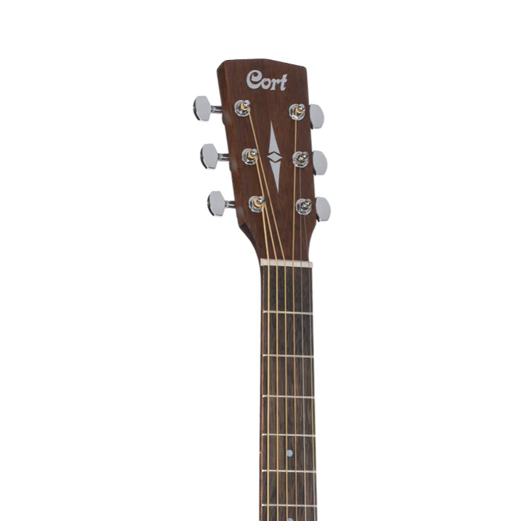 Cort Earth 60 OP Dreadnought Acoustic Guitar in Open Pore Natural - Image 3