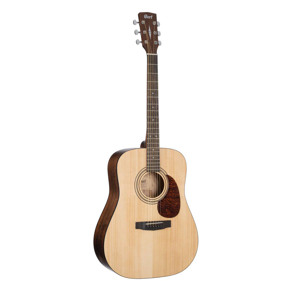 Cort Earth 60 OP Dreadnought Acoustic Guitar in Open Pore Natural - Image 6